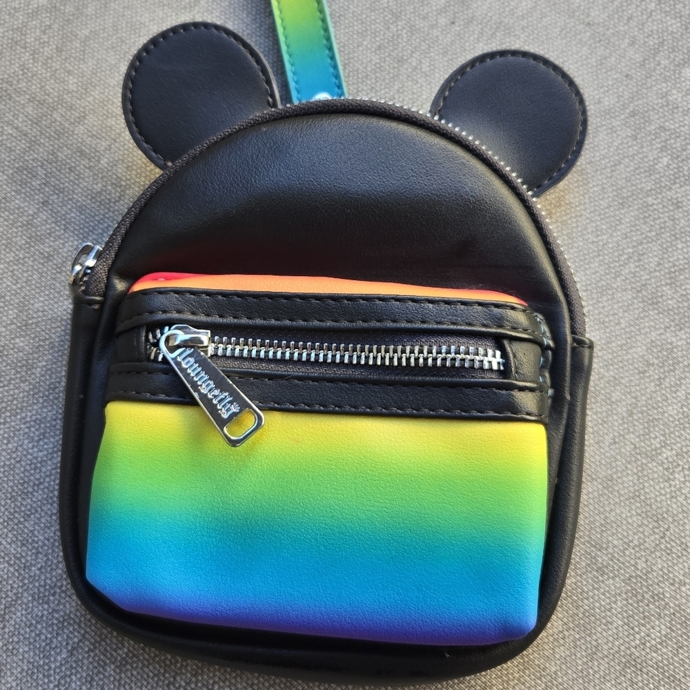 Disney Parks Loungefly Mickey Wristlet Mini Backpack Like New